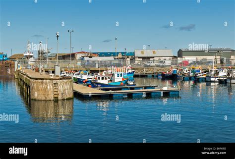 PETERHEAD HARBOUR ABERDEENSHIRE THE SMALL BOAT MARINA Stock Photo - Alamy