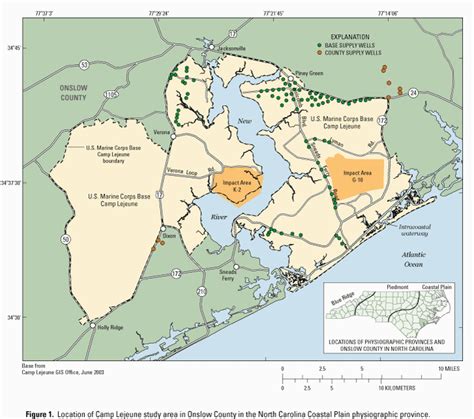 Camp Lejeune north Carolina Map | secretmuseum