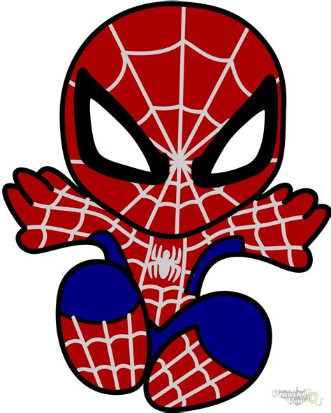 How to Draw Chibi Spider-Man - DrawingNow