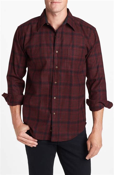 Pendleton 'Lodge' Fitted Plaid Wool Flannel Shirt | Nordstrom