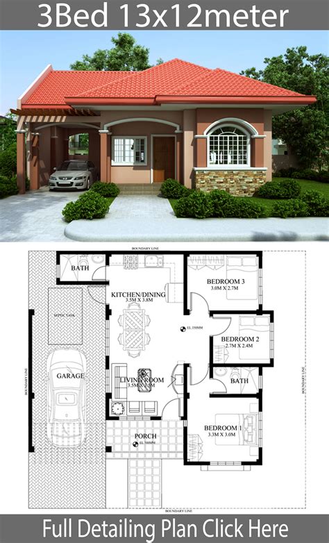 Pin by Gabriel Yanda on Samphoas House Plan | Model house plan, House ...