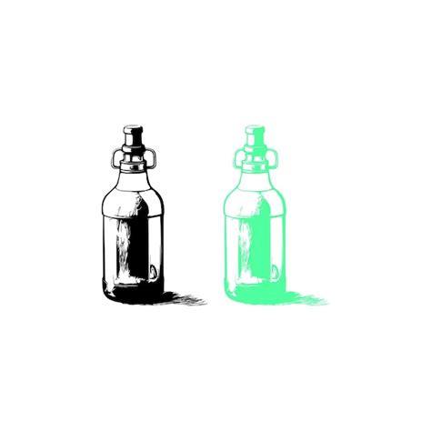 Premium Vector | Vintage medicine bottle vector