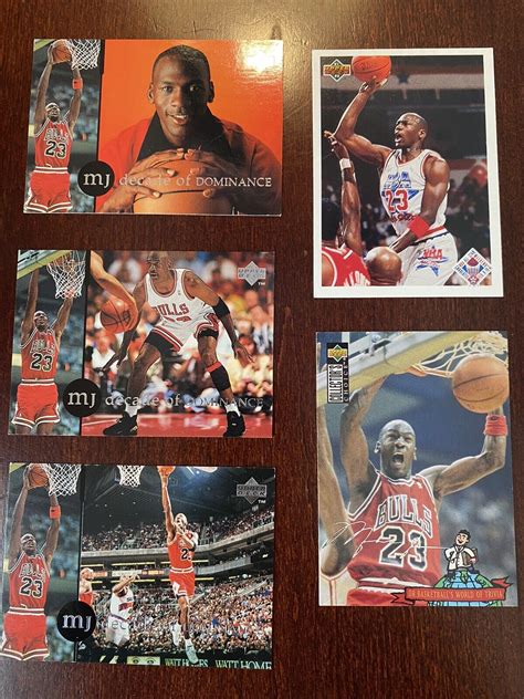 Mavin | 5 Michael Jordan 1991 - 1994 Upper Deck Basketball Cards