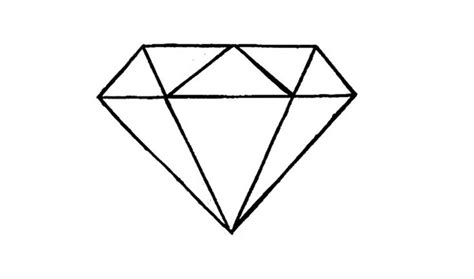 Como desenhar um Diamante (fácil) - How to Draw a Diamond (easy ...