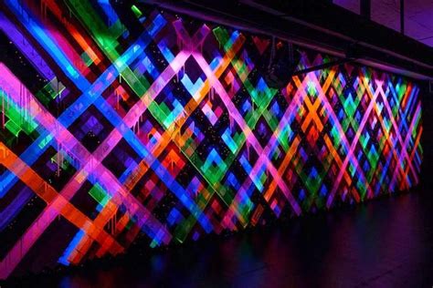 Fantastic New Black Light Mural Painting by Maya Hayuk - Cube Breaker | Mural painting, Mural ...