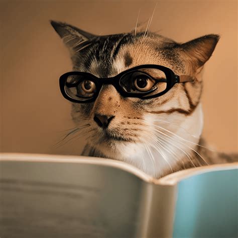 Nerd Cat · Creative Fabrica