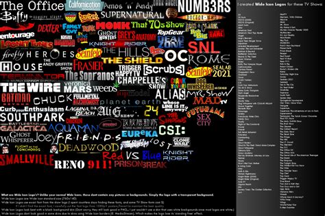 Wide Icon Logos for TV Shows, screenshots...