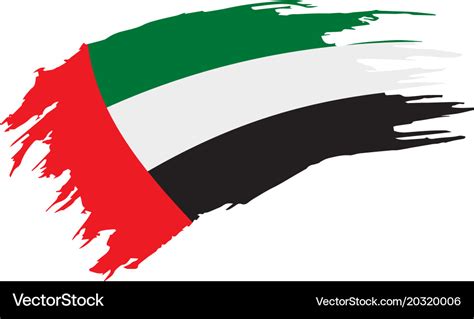 United arab emirates flag Royalty Free Vector Image