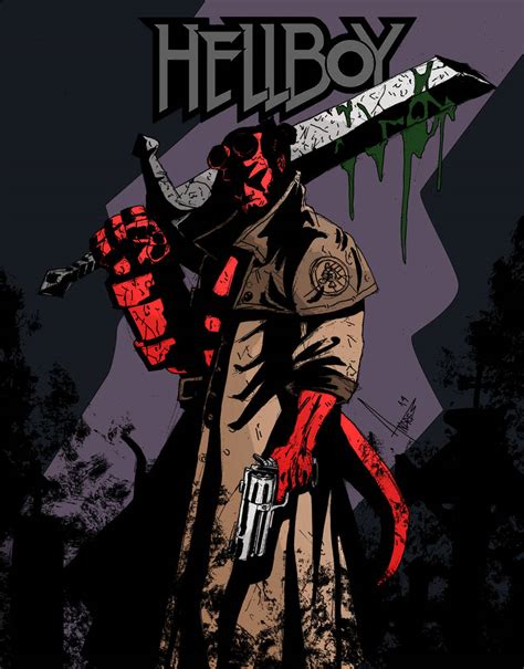 Hellboy comic cover by Andres-Concept on DeviantArt