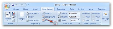 The Page Layout Tab of Excel 2007 | HubPages