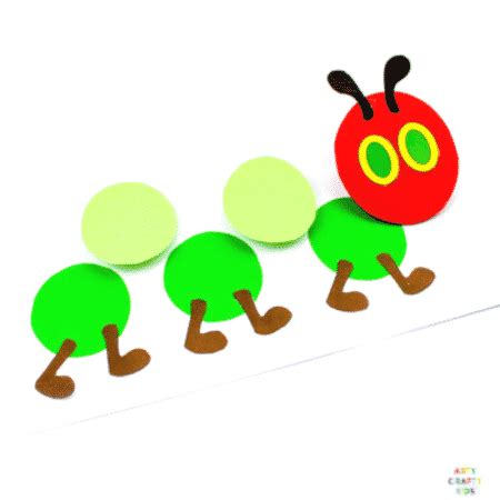 The Very Hungry Caterpillar Printable Craft - Arty Crafty Kids