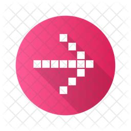 Pixel arrow Icon - Download in Flat Style