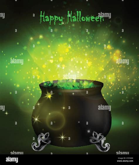 Halloween witches cauldron Stock Vector Image & Art - Alamy