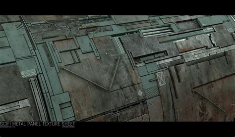 ArtStation - Sci Fi Wall Panel Texture Set 3 | Resources