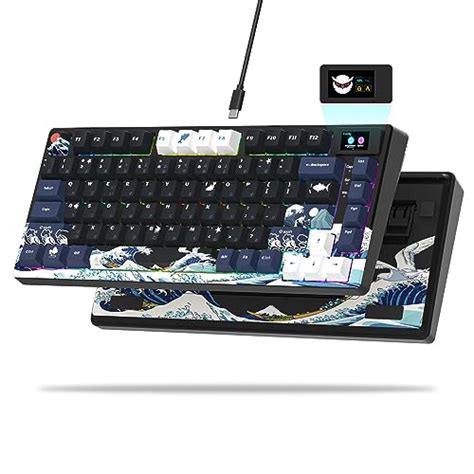 XVX S-K80 75% Keyboard with Color OLED Display Mechanical Gaming ...