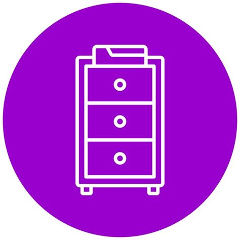 Premium Vector | Filing cabinet icon style