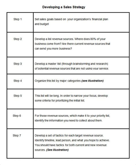 13+ Sales Strategy Templates - Word, PDF, Excel, Apple Pages