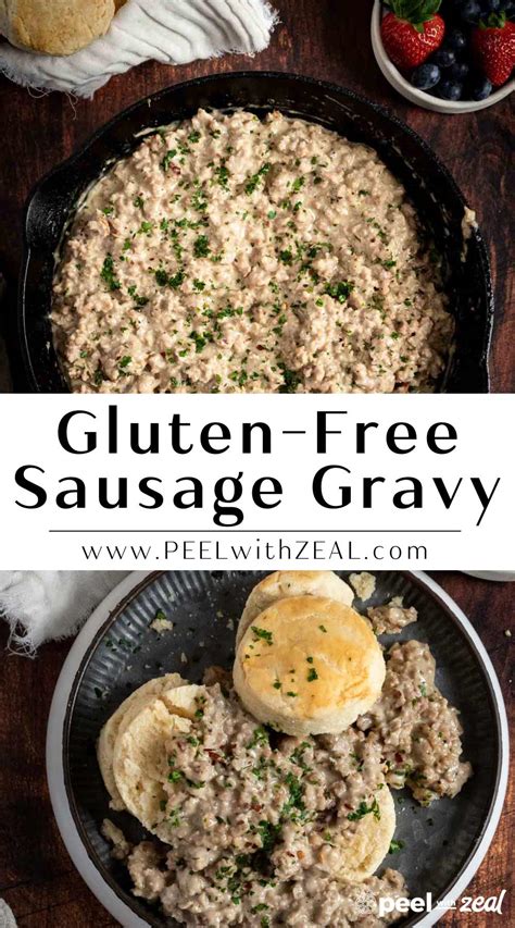 Gluten-Free Sausage Gravy and Biscuits - Peel with Zeal