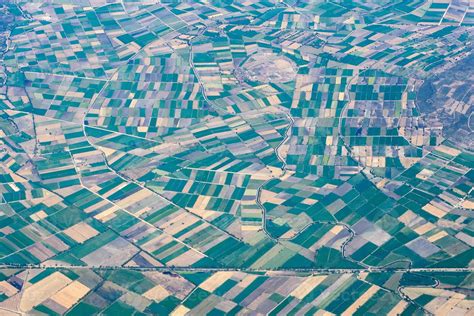 farmed fields aerial view landscape 12025914 Stock Photo at Vecteezy