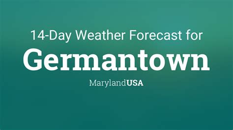 Germantown, Maryland, USA 14 day weather forecast