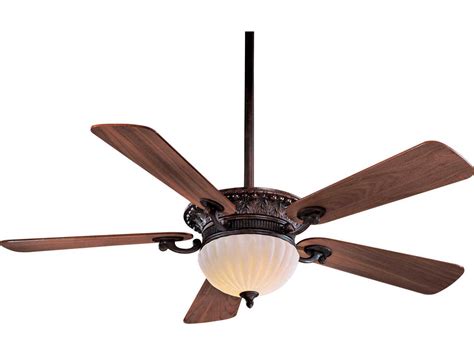 Minka-Aire Volterra Bronze 2-light 52'' Wide LED Indoor Ceiling Fan with Natural Walnut Blades ...