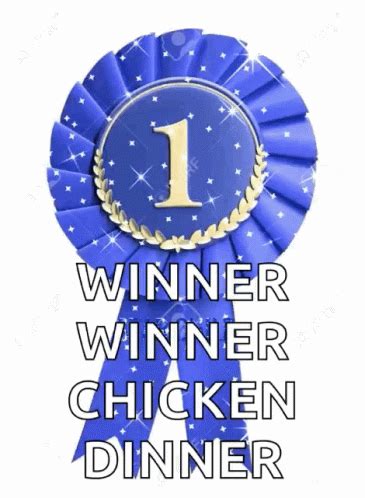 Ribbon For Top 1 Winner Winner Chicken Dinner GIF | GIFDB.com