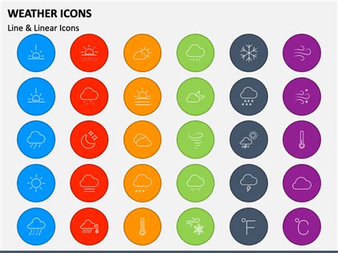 Weather Icons for PowerPoint and Google Slides - PPT Slides