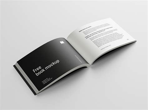 Free landscape book mockup - Mockups Design