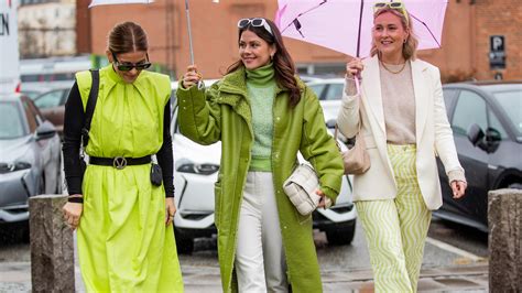 Copenhagen Fashion Week Street Style: Neutrals Are Out, Colour Is In ...