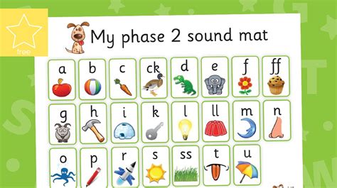 Teacher's Pet » Phase 2 Sound Mat