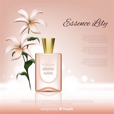 Free Vector | Perfume brand advertisement