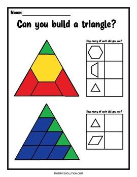 Shapes Pattern Blocks Activities by Mommy Evolution | TPT