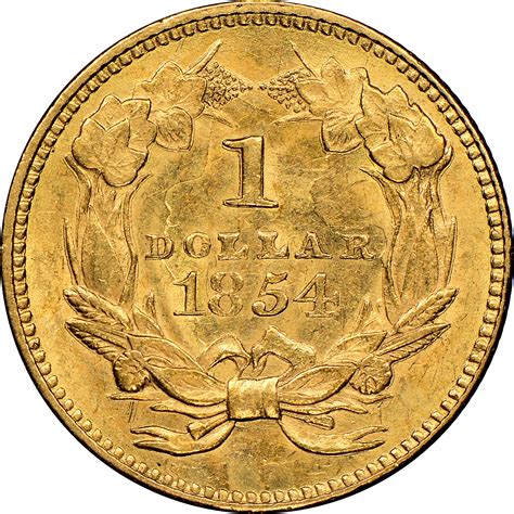 1854 Type 2 G$1 MS Gold Dollars | NGC