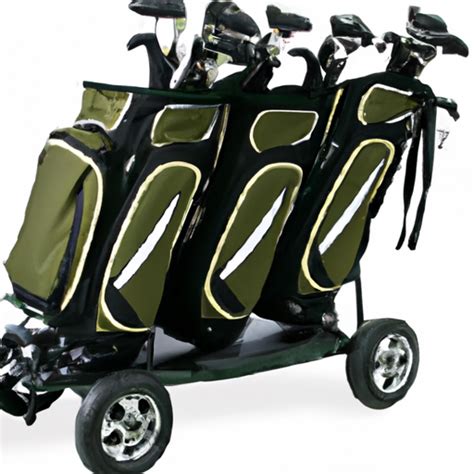 RJ Sports Carter 14 Way Divider Top Transport Golf Cart Bag with Wheels ...