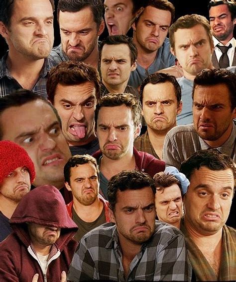 The Fantastic Faces of Nick Miller | Funny pictures, New girl, Grumpy cat