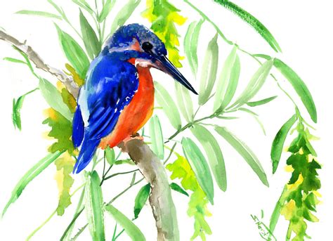 Kingfisher Art Original One of Akind Watercolor Painting - Etsy | Kingfisher art, Stretched ...