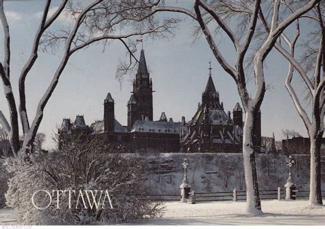 Postcard Ottawa - Parliament Hill in winter from Canada - ID 20557