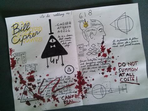 Gravity Falls Journal 3 /Replica/Bill Cipher by TheAuthorTill on DeviantArt