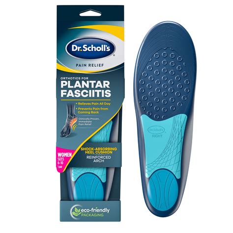 Dr.Scholl’s Plantar Fasciitis Pain Relief Orthotics Clinically Proven Relief And Prevention of ...