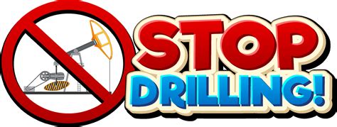 Stop drilling font logo design 7107052 Vector Art at Vecteezy