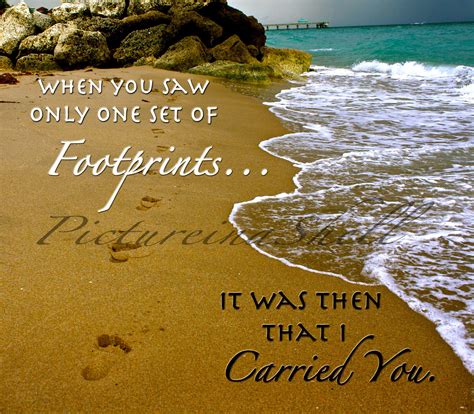 Footprints in the Sand Printable Instant Download 8x10 Inspirational saying quotes Beach wall ...