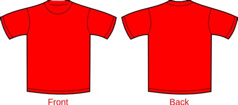 Red T Shirt Template - ClipArt Best