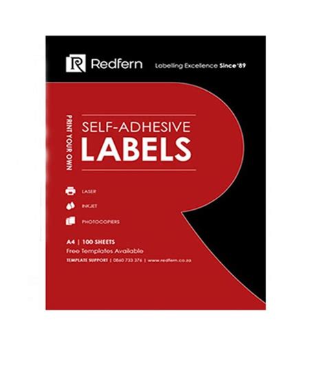 Redfern 45up A4 Bordered Inket Laser Labels 100 Sheets | Shop Today ...