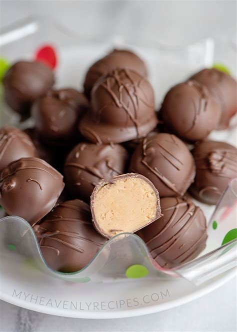 4 Ingredient Peanut Butter Balls Recipe - My Heavenly Recipes