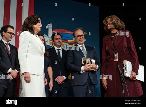 Kathy Hochul was sworn as 57th Governor by Hazel Dukes during Inauguration ceremony for New York ...