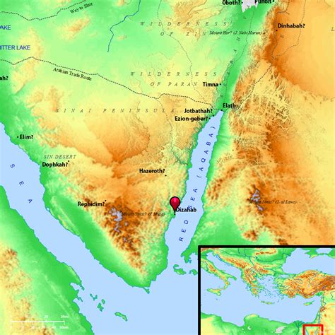 Bible Map: Dizahab