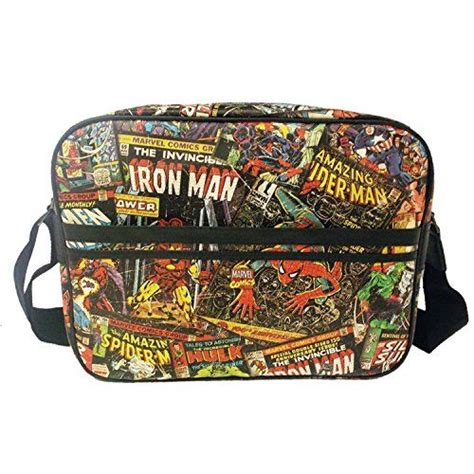 BB Designs Marvel Black Messenger Bag | Marvel retro, Marvel comics vintage, Comic bag