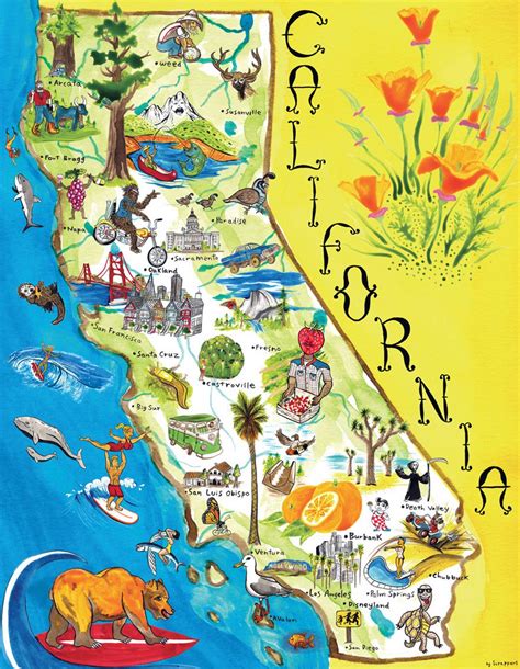 Detailed California State Map