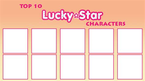 Top 10 Lucky Star Characters Meme by ArtChanXV on DeviantArt