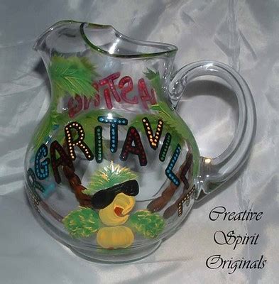 Hand Painted Margaritaville Margarita Pitcher | Are you a pa… | Flickr